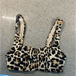 Cheetah Bathing Suit top